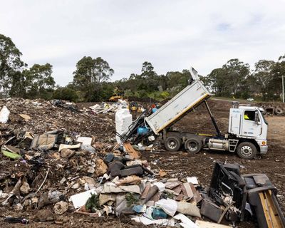 ‘All sorts of bacteria’: floods have dumped a year’s worth of landfill on some NSW towns. Where will it go?