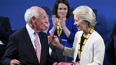 Von der Leyen calls for 'independent Europe' as she receives Charlemagne Prize