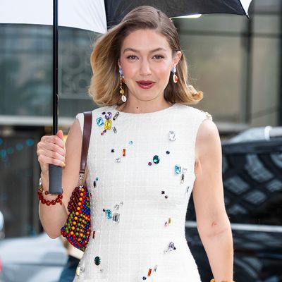 Gigi Hadid Endorses the Beaded Bag Trend With Staud's TikTok-Famous Style