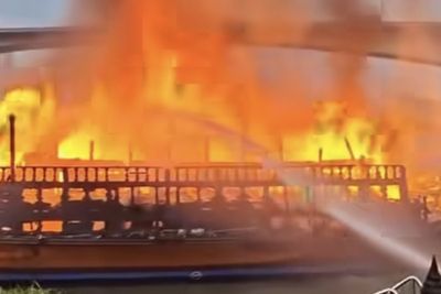Fire damages two boats at Bangkok hotel