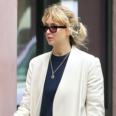 Of Course Jennifer Lawrence Can Elevate Her Rothy's Clogs With a Leopard Prada Bag
