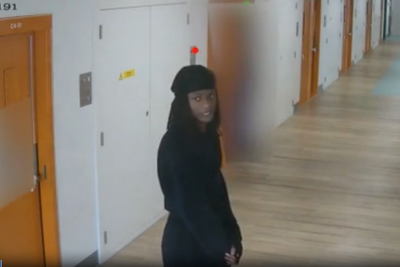 Chilling moment inmate caught grinning seconds before killing prisoner in cell