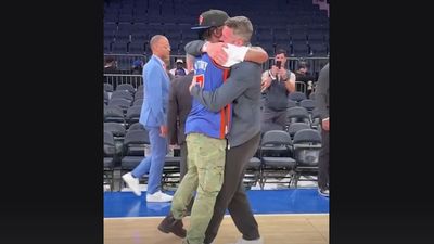Ex-Teammates Kevin Love and J.R. Smith Share Sweet Embrace After Pacers-Knicks Game 5