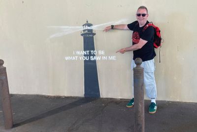 A hunt for Banksy's new lighthouse artwork leads to the south of France
