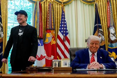 Trump sends Musk from White House with gold key as they talk Diddy pardon, Macron slap and Tesla chief’s black eye