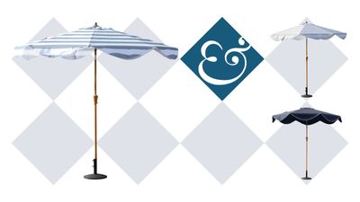 I am seeing scalloped parasols everywhere and was about to spend $100s on one for my patio – but I just found this $40 version on ALDI that's just as chic