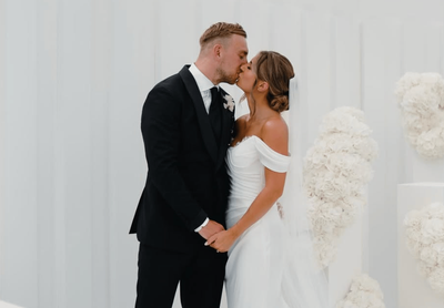 Love Island star Dani Dyer and West Ham captain Jarrod Bowen marry in intimate 'Bridgerton-inspired' ceremony