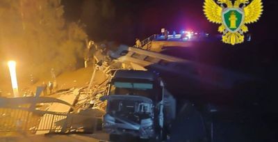 Seven killed and dozens injured after bridges collapse in Russia 'following explosions'