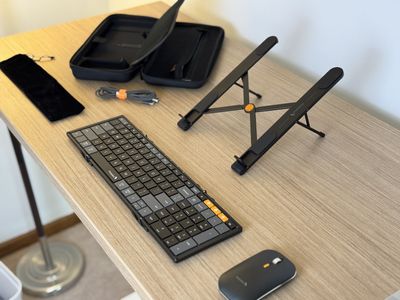 I tested this foldable keyboard, mouse, and stand setup and it changed the way I work on the go