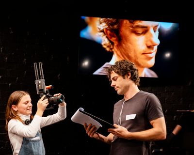 Each night, a 14-year-old tasks two actors with playing her parents. They haven’t seen the script