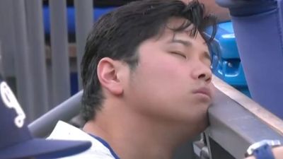 Cameras Caught Shohei Ohtani Appearing to Fall Asleep During Dodgers' Blowout Win