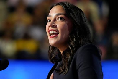 AOC viewed positively by more Americans than Trump or Harris, poll finds