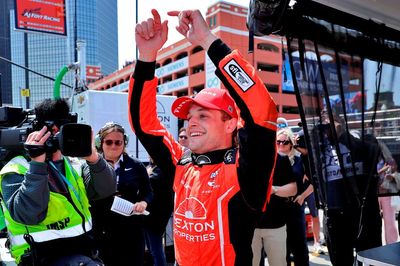 Santino Ferrucci seizes best-ever IndyCar finish after timely caution in Detroit