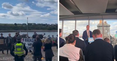 'That's not true': Nigel Farage clashes with Scottish media over anti-racism protests