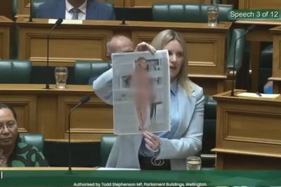 MP bravely holds up naked photo of herself in parliament to show dangers of deepfake technology