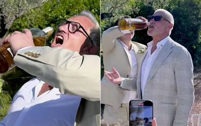 Gary Lineker puts aside 17-year feud with brother Wayne at son's boozy wedding in Ibiza