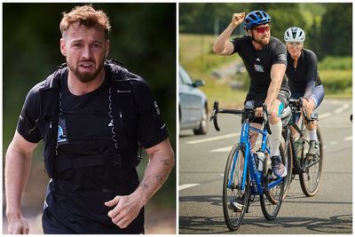 What is Sam Thompson's gruelling 260-mile run and cycle Soccer Aid challenge route?