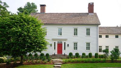 The story behind this old Connecticut farmhouse is like something from a movie – the designer's parents saving it from redevelopment is just the beginning