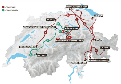 Tour de Suisse Women 2025 route