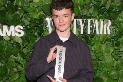 Adolescence breakout star Owen Cooper reacts to winning first big award for hit show