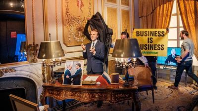 Why did activists steal the wax statue of Emmanuel Macron from Paris' Musée Grévin?