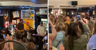 200 fans cram into Scottish trad pub for surprise Tide Lines set