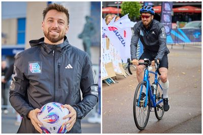 Sam Thompson hit by injury but vows to finish 260-mile Soccer Aid challenge