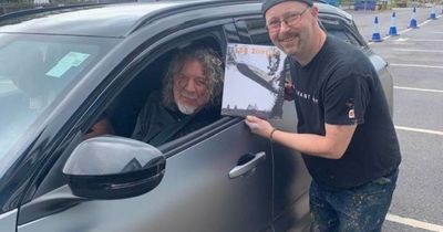 Scottish artist stunned following chance encounter with legendary rock musician
