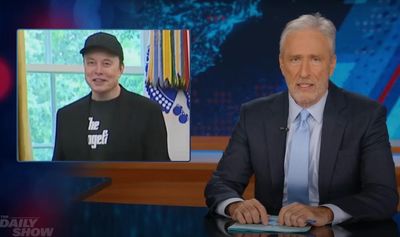 Jon Stewart on Elon Musk: ‘Doge has finally rooted out one of America’s least efficient government workers’