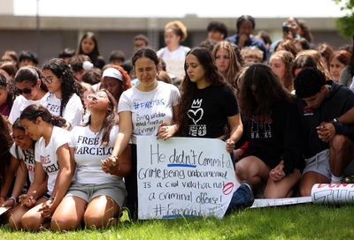Massachusetts students and teachers protest teen’s ‘inhumane’ arrest by Ice