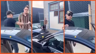 ‘You need to leave’: Racist man harasses group only to be served ultimate karma when he hits another vehicle with his own car