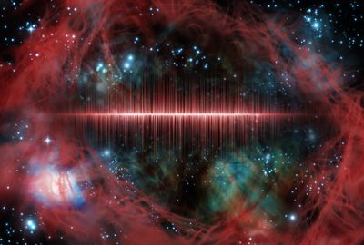 Space is noisy. We just can't hear it