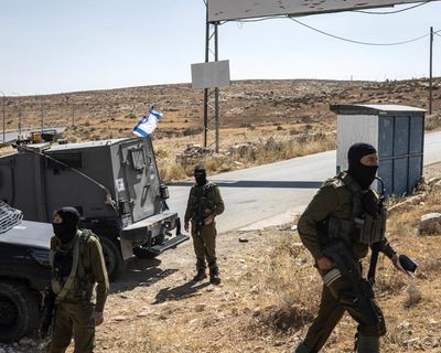 Masked Israeli troops block media visit to West Bank site of Oscar-winning film