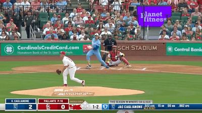 Cardinals Outfielder Robs Royals Rookie Jac Caglianone of Hit in First MLB At-Bat