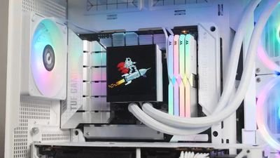 Thermaltake’s new AIO liquid cooler features a 3.95-inch LCD display and swappable reverse-blade fans