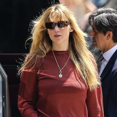 So Long, Mesh Flats—Jennifer Lawrence Is Having a Mary Jane Sneaker Summer