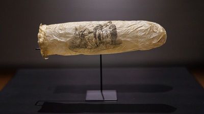 200-year-old condom featuring erotic etching goes on display at Amsterdam's Rijksmuseum