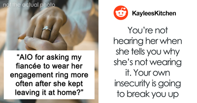 Guy Notices Fiancée Never Wears Engagement Ring, Starts Questioning The Relationship
