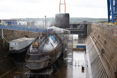 Fin removed from submarine as disposal reaches ‘significant marker’