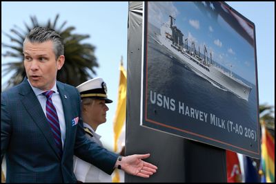 Hegseth Slammed for 'Petty' Removal of Gay Activist's Name From Navy Ship by Conservative Columnist: 'No Way to Build Our Military'