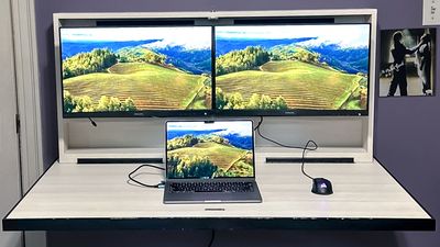 I tried this wall-mounted folding desk — and it's a game changer for cramped spaces
