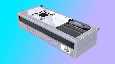 Spot the connector: Gigabyte's new graphics card design lets you hide your power cable even if you don't have a back-connect motherboard