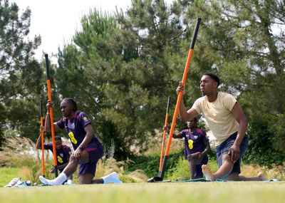 Eberechi Eze on his bike as England’s World Cup 2026 preparations heat up
