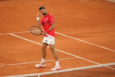 Alexander Zverev swallows a fly before Novak Djokovic swats him aside in Paris