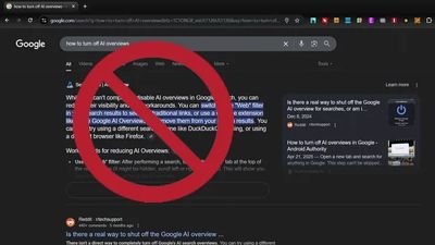 Google search's AI overviews are awful, but here's a browser extension that gets rid of them