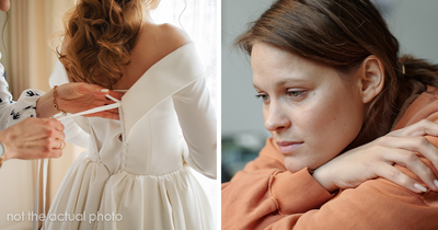 Woman Left Baffled After Her Wedding Dress Was Ruined By MIL Who Demanded To Try It On