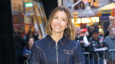 Not sold on double-denim? Jessica Biel just changed our mind with this figure-flattering co-ord