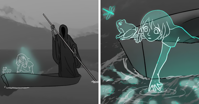 Artist Who Made People Cry With Her Grim Reaper Animal Comics Is Back With New Tearjerkers (5 Stories)