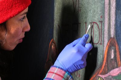 What it takes to clean industrial soot and grime from a Pittsburgh church's murals