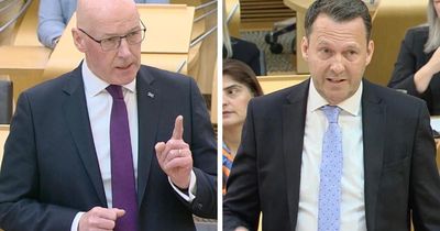 John Swinney slams Russell Findlay’s ‘misleading’ sentencing claims at FMQs